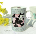 Haonai M-10367 beautiful custom black cat mugs